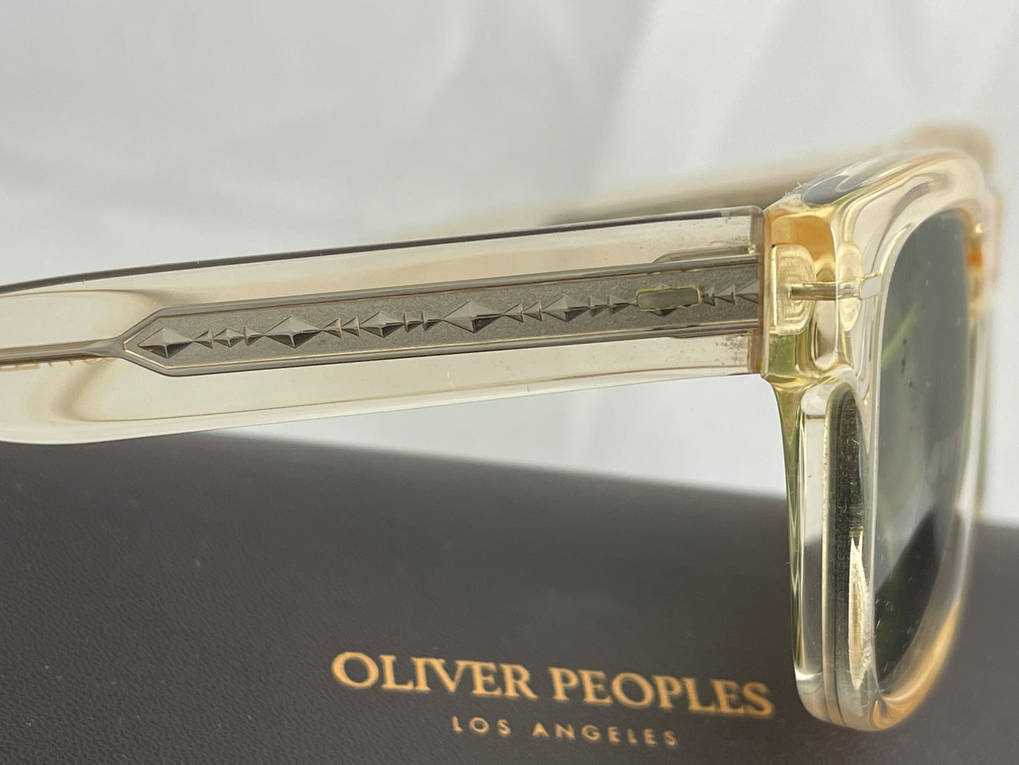 New Oliver Peoples Oliver Sun OV 5393SU 109452 Buff / Green Glass lenses 51mm