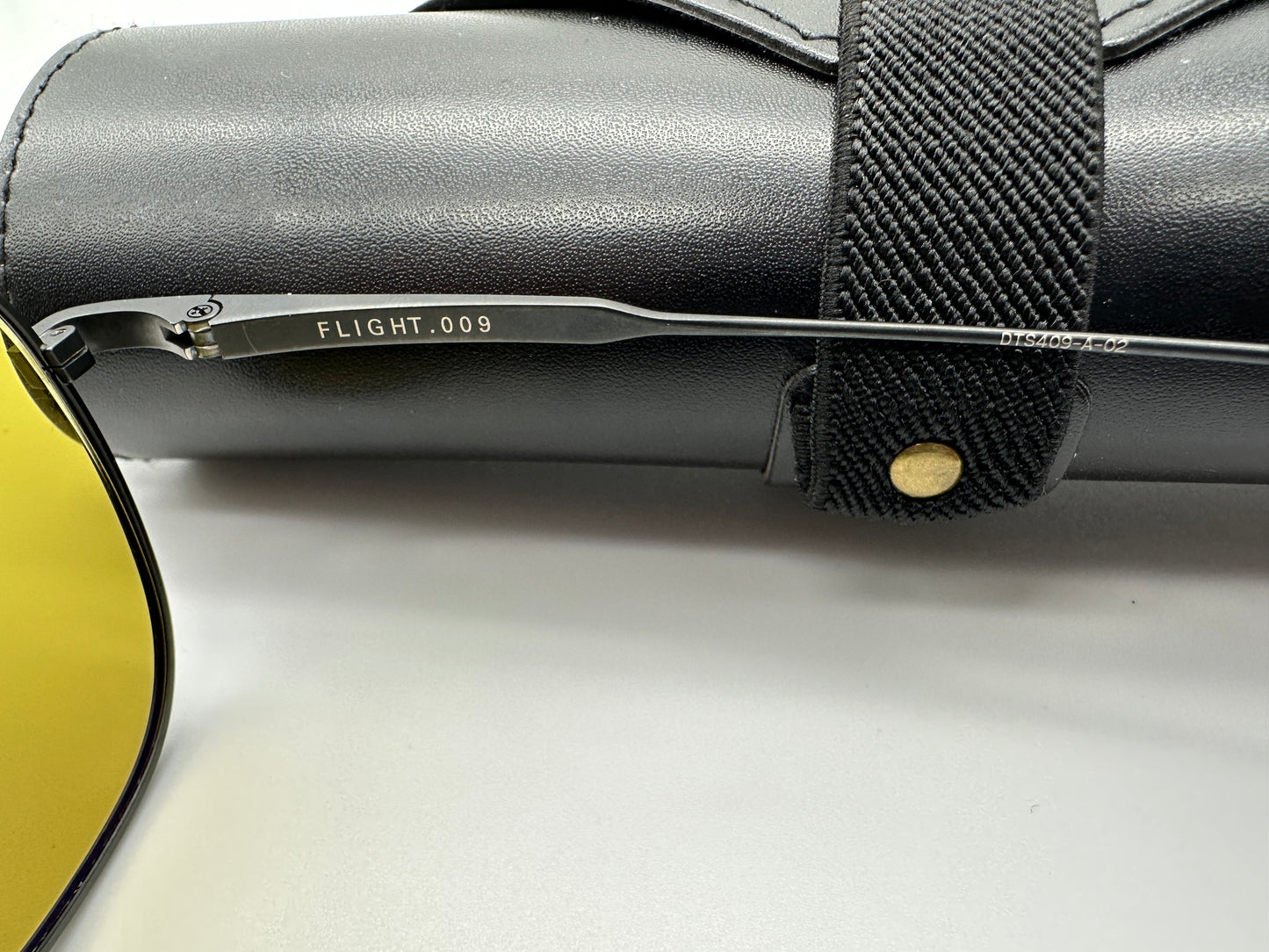 Dita FLIGHT .009 Black Iron Golden Amber DTS409-A-02 Single Bridge Aviator