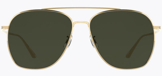 NEW OLIVER PEOPLES Titanium ELLERSTON 58mm OV1278ST 5292P1 Gold G-15 Polar Green
