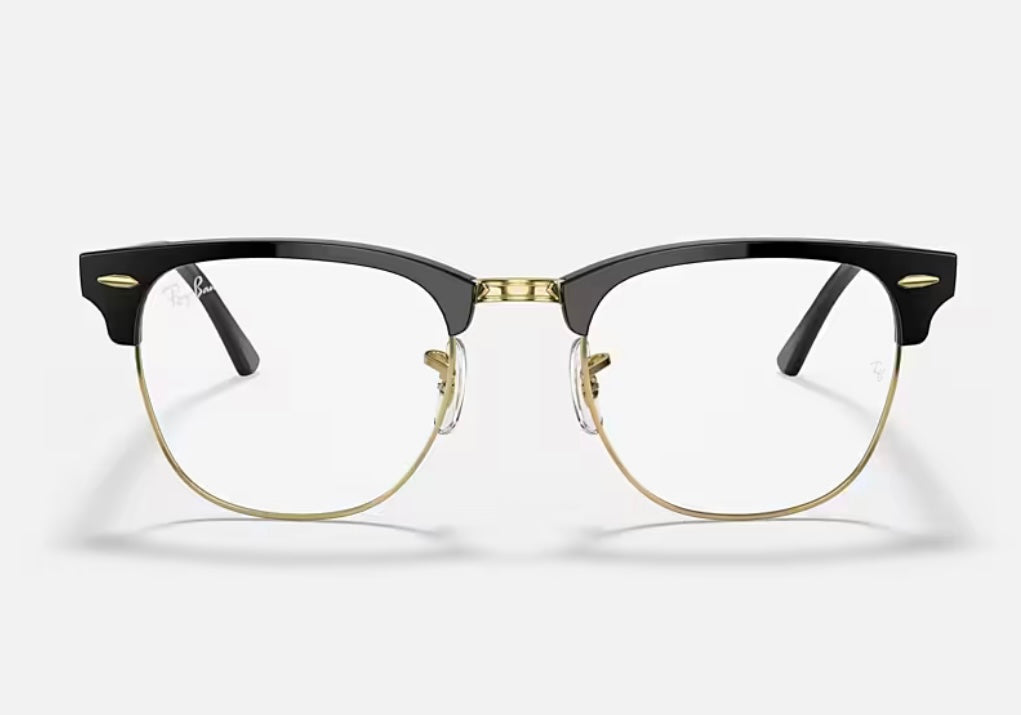 Ray Ban Clubmaster Blue Light Blocking Clear 51mm 7485 RB3016 Made