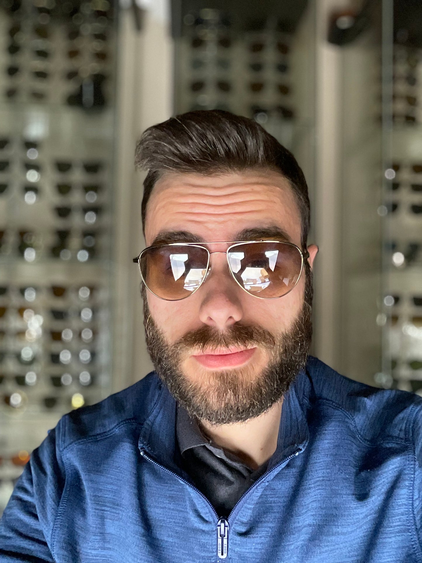 Disoriano OV1301S-5284Q4 58mm Photochromic Antique Gold Chrome Amber Sunglasses