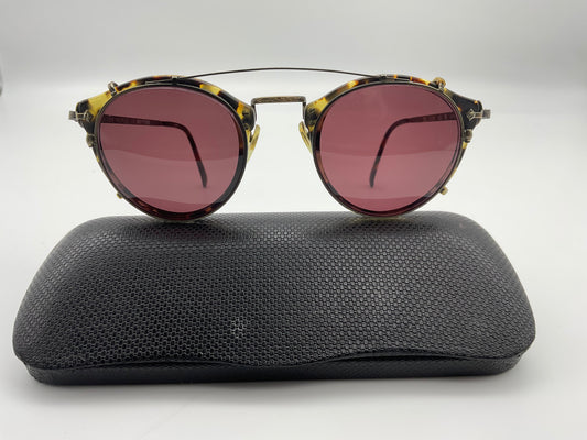 Oliver Peoples 505 Vintage DTBK Rose Clip Optec Japan