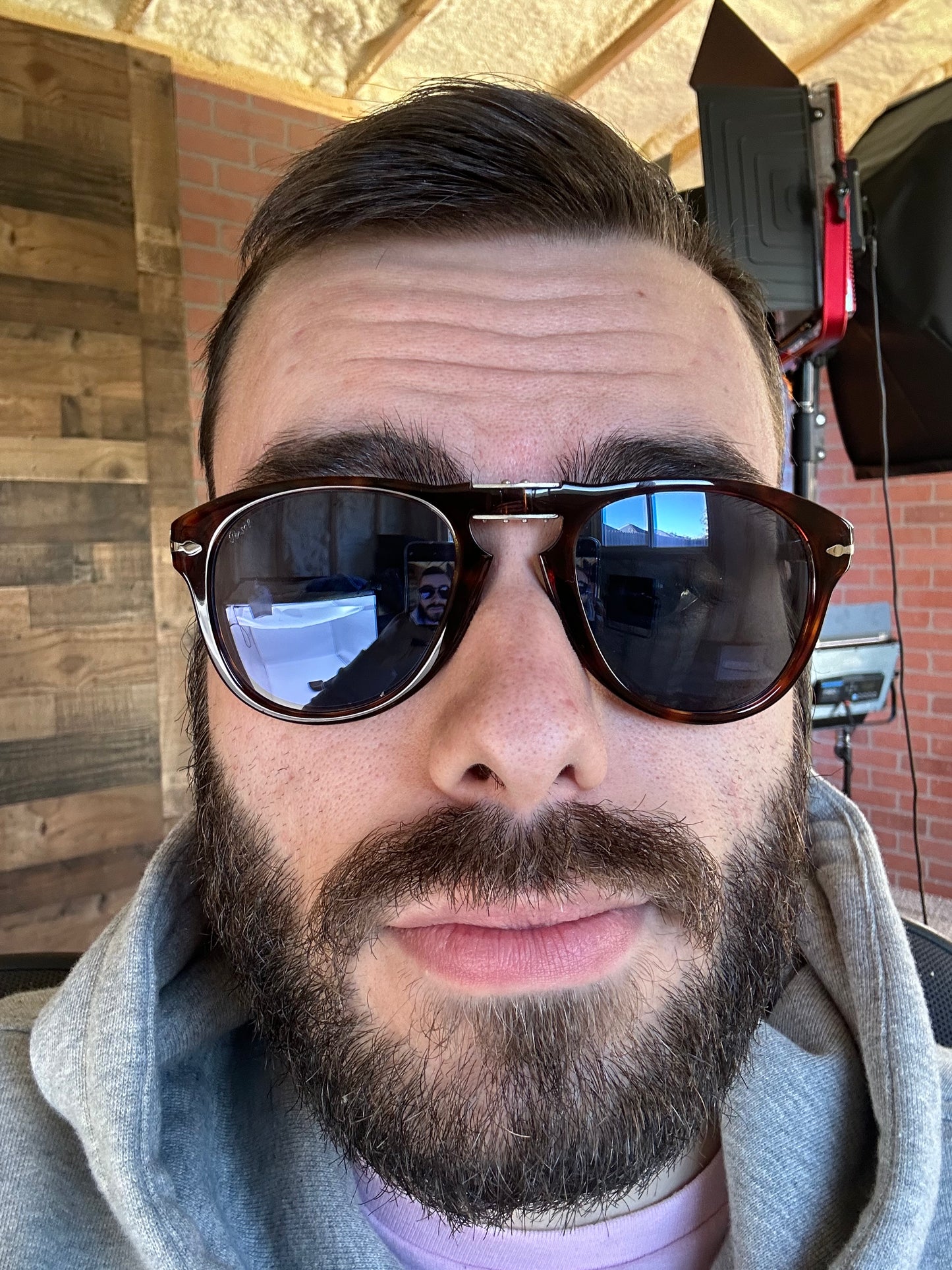 Persol PO 714 SM 52mm 24/56 Blue Havana Special Edition Steve McQueen Sunglasses PREOWNED