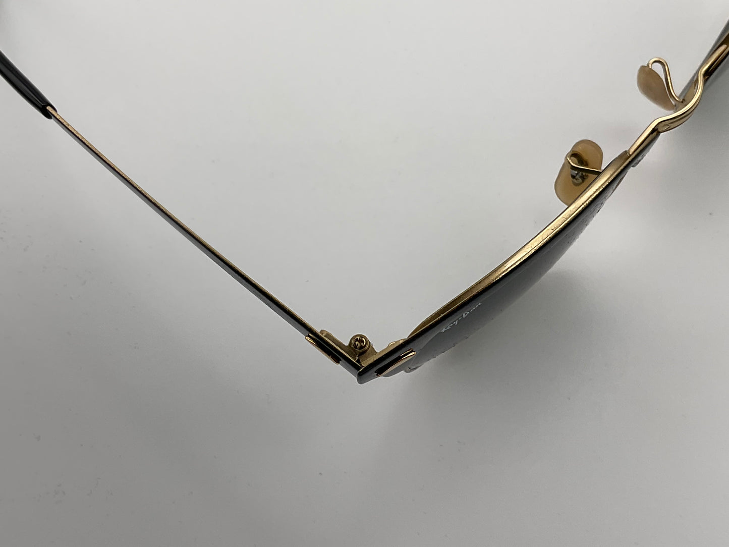 Ray-Ban Clubmaster 51mm Metal Green Lens Black Gold Frame Sunglasses RB 3716 187 Italy