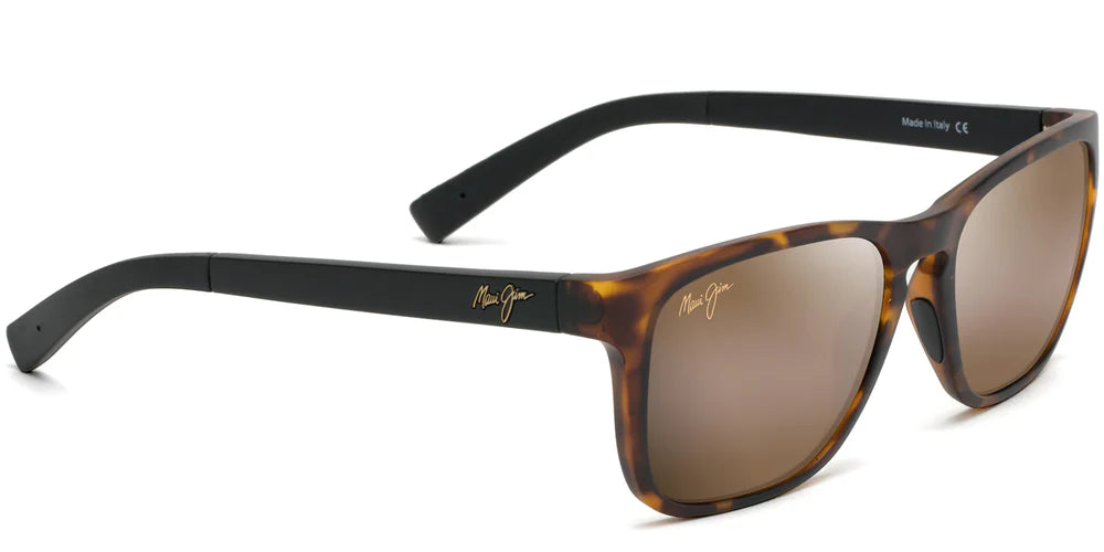 New Maui Jim Longitude Polarized Sunglasses Matte Tortoise/Bronze 762-10CM Glass