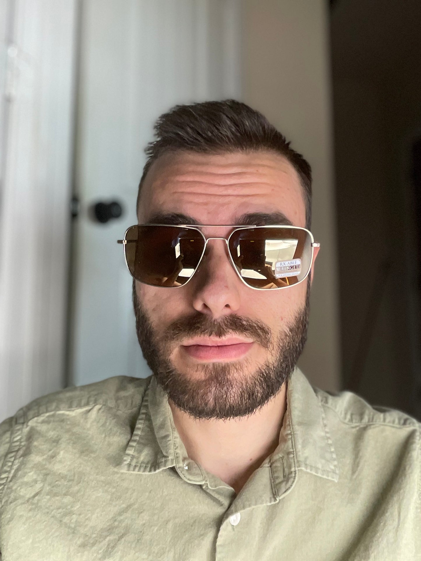 Serengeti Agostino Polarized Drivers Photochromic Glass Soft Gold Lens 8824 Navigator Sunglasses Japan