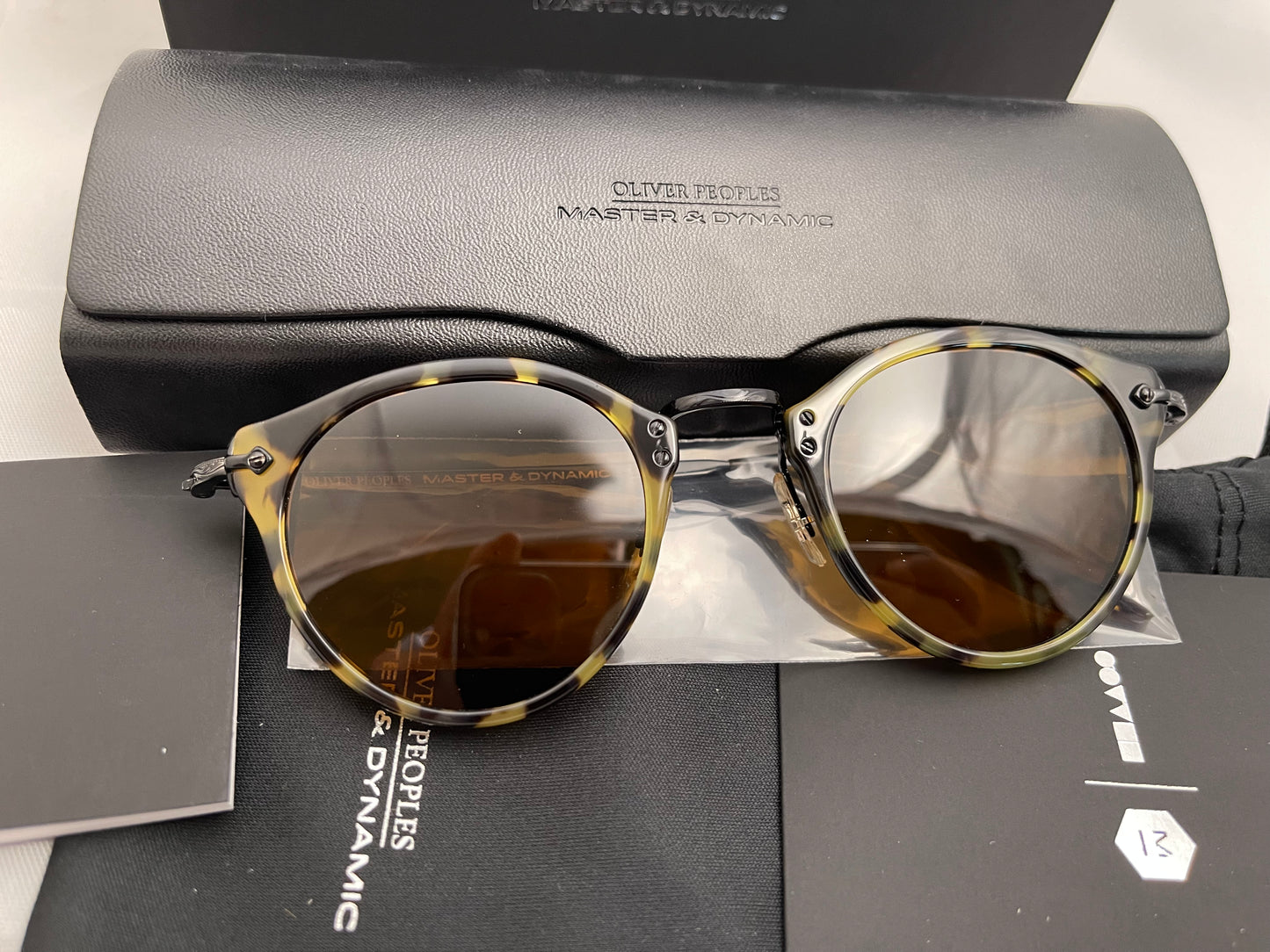 OP OP-505 Vintage DTBK Brown 47mm master and dynamic limited Sunglasses