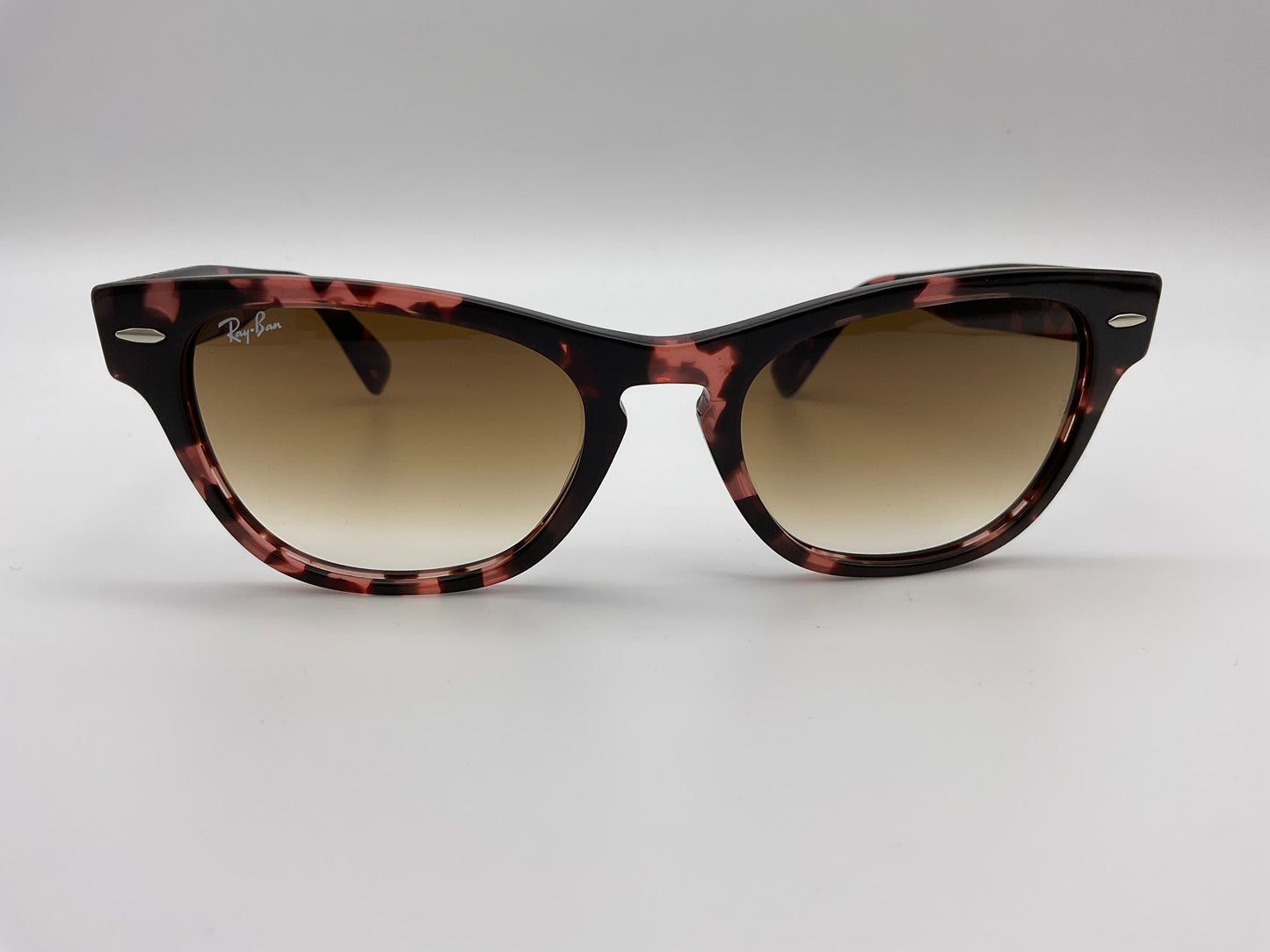 Ray Ban Laramie 54mm RB 2201 Pink Havana Pink Havana/ Clear Gradient Brown Italy NEW