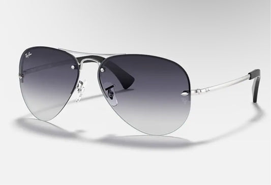 Ray Ban RB3449 Aviator 003/8G 59mm Gray Gradient Silver