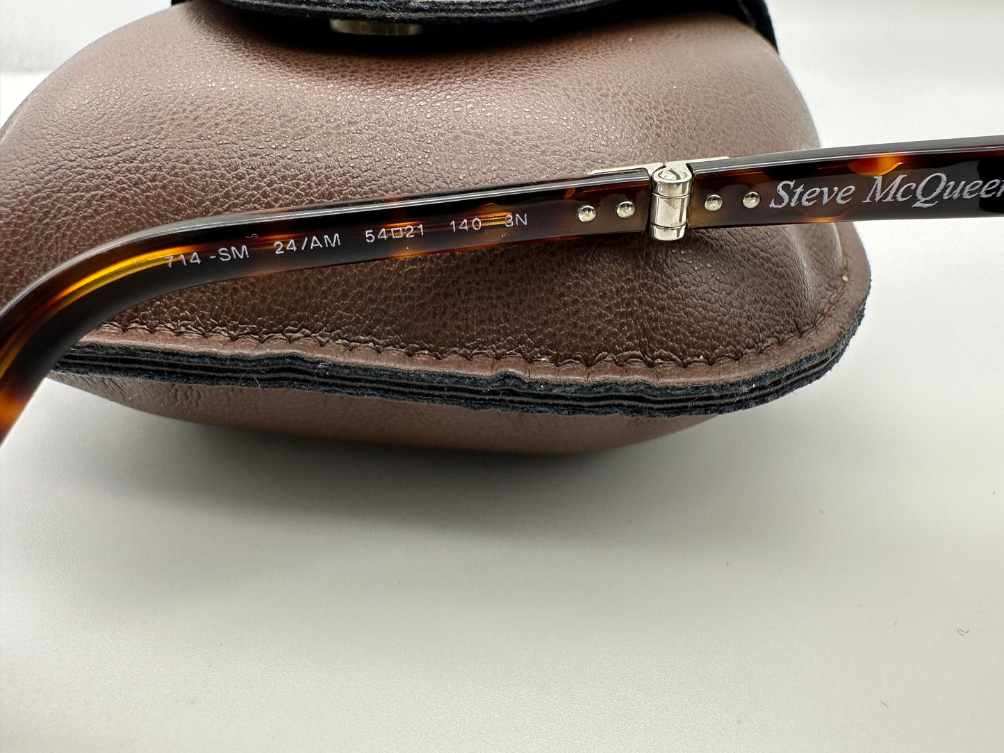 Persol 714 Steve McQueen 54mm Havana 24k Gold Plated Limited Edition PO 0714SM 24 AM USED