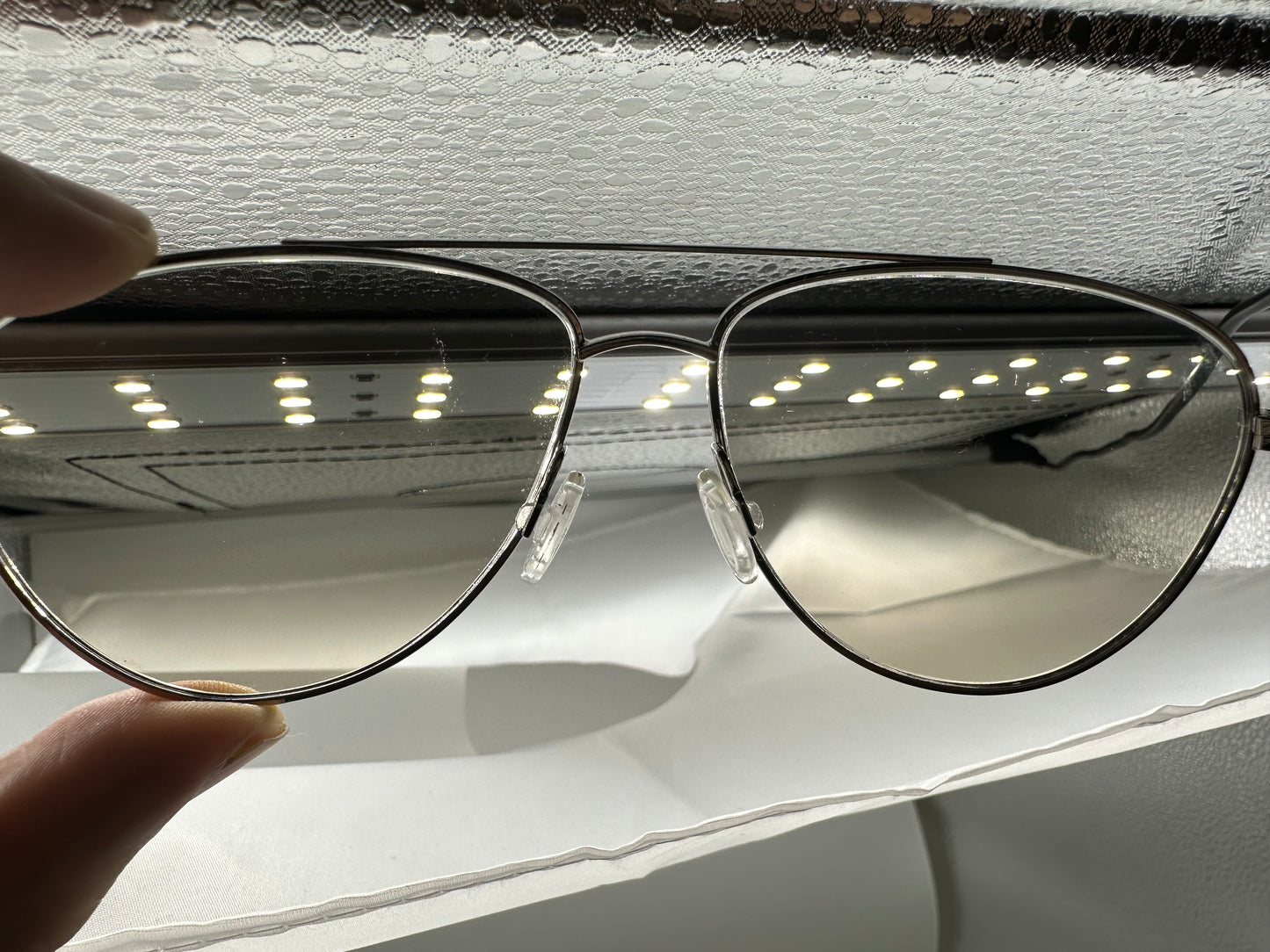 Oliver Peoples Disoriano 58mm OV 1301S 503632 Silver/shale gradient Sunglasses USED