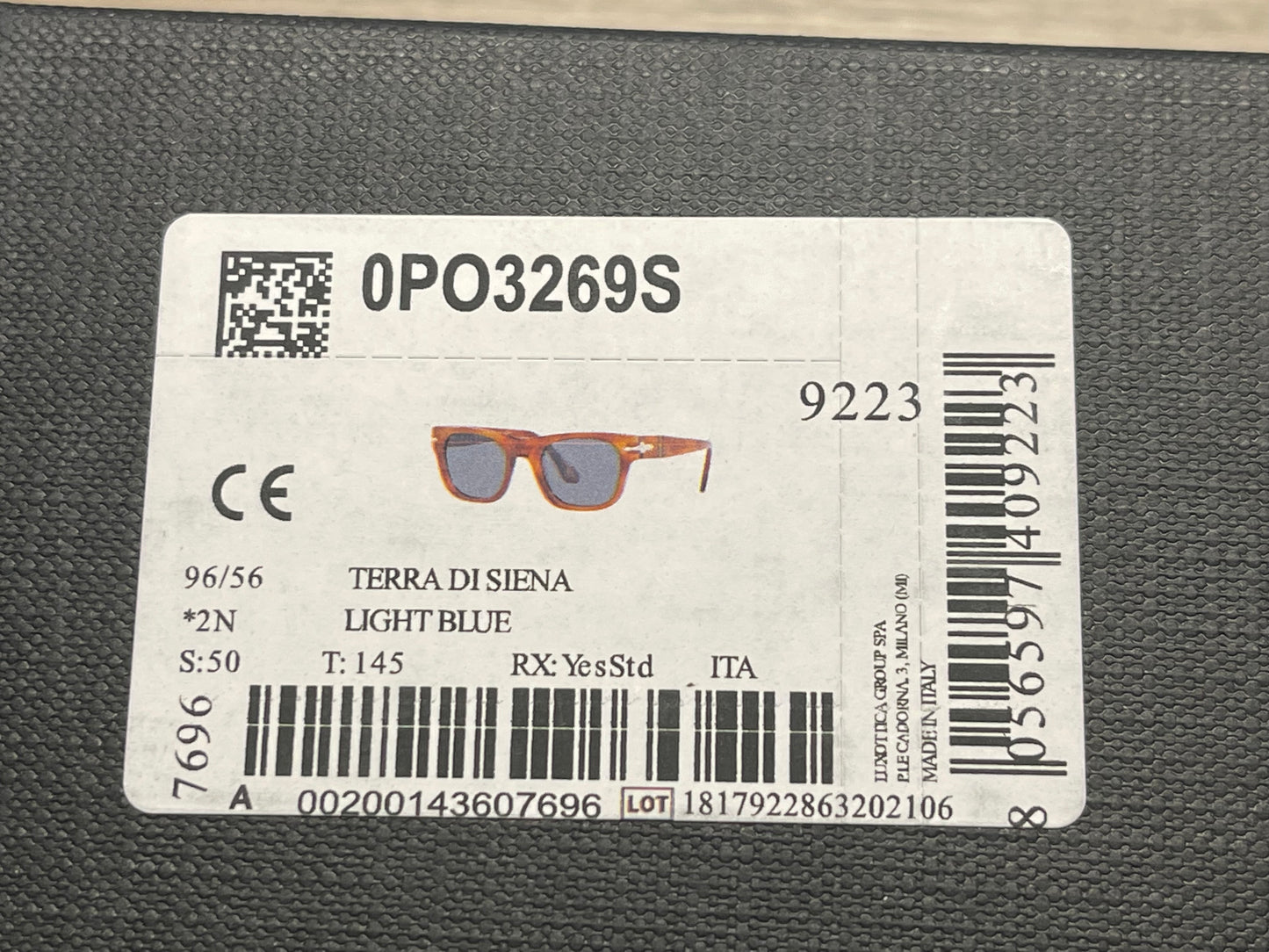 Persol PO 3269S 50mm 96/56 Havana blue made in Italy