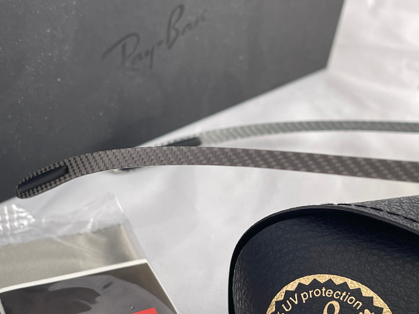 NEW Ray-Ban Chromance Carbon Fiber POLARIZED Aviator Blue Mirror RB8317ch 029/A1 58mm