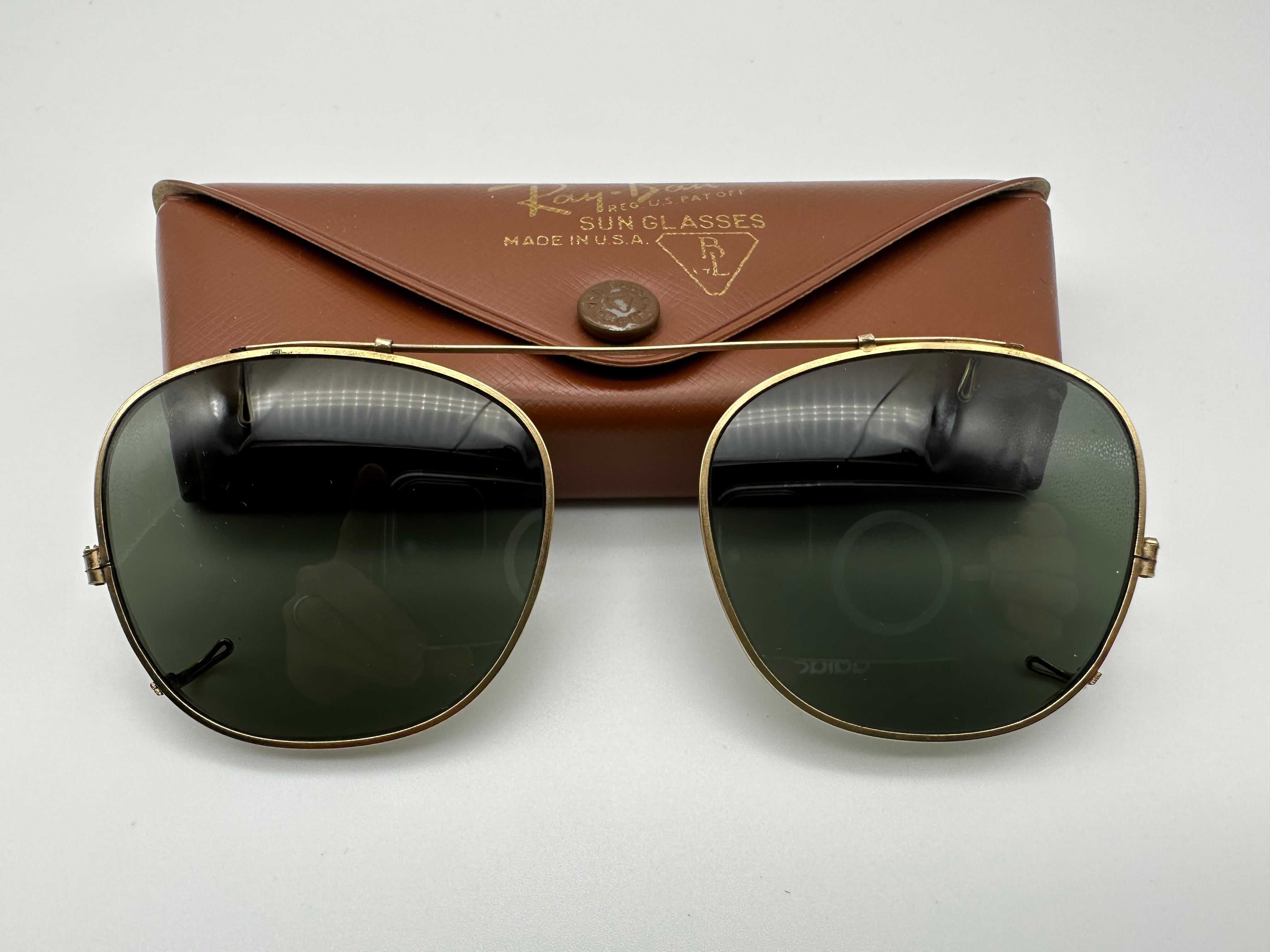 Vintage Ray Ban Clip On with Case