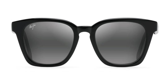 Maui Jim SHAVE ICE 533-02 Gloss Black 52mm Sunglasses Polarized Gray Glass Lenses