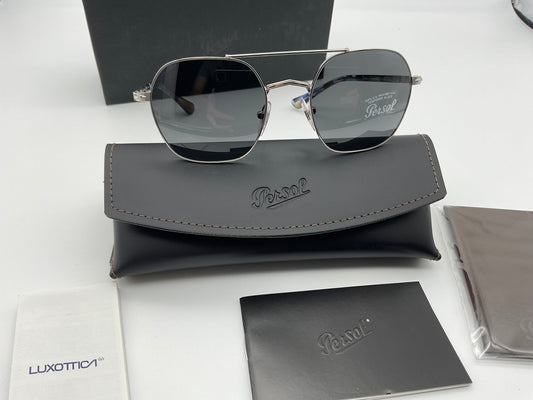 Persol PO 2483s 52mm Silver Dark Gray