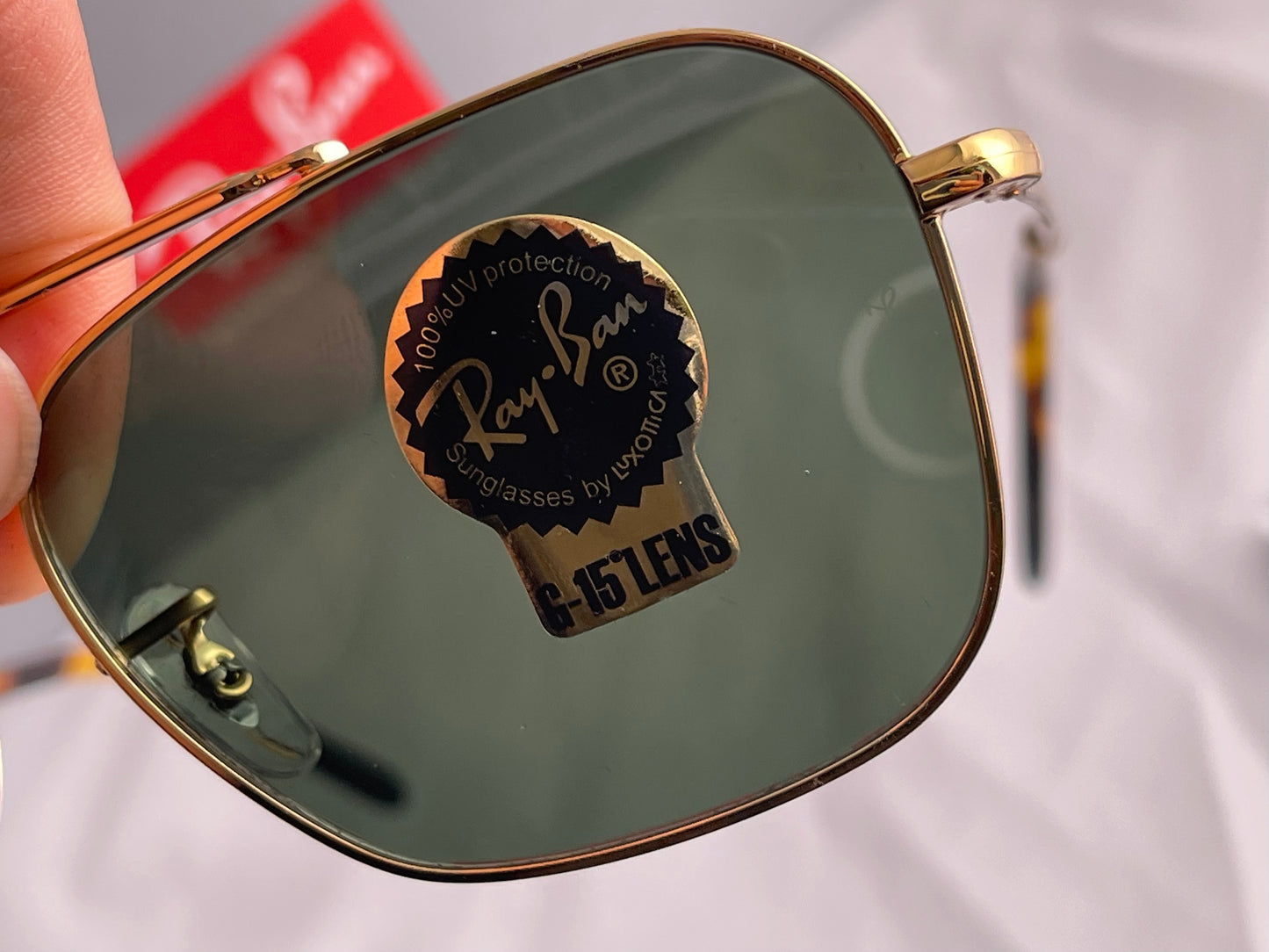 Ray-Ban New Caravan 58mm G-15 Gold RB3636 9196/31 Italy NEW