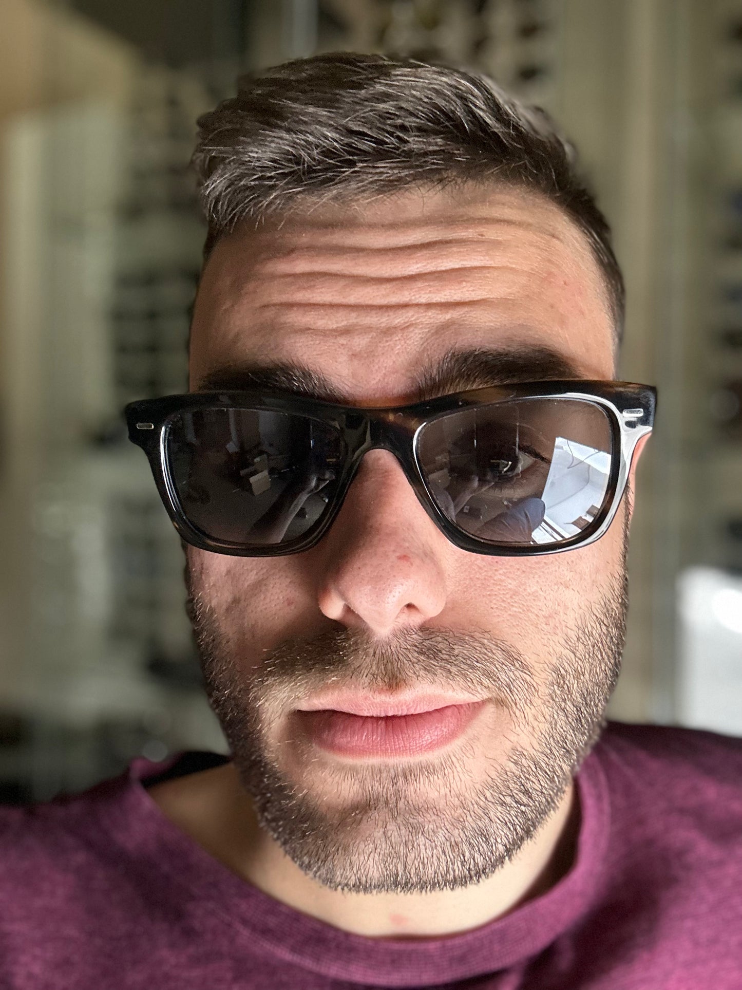 OLIVER PEOPLES OLIVER SUN 51mm Cinder Cocobolo Carbon Gray OV5393SU 1612/R5