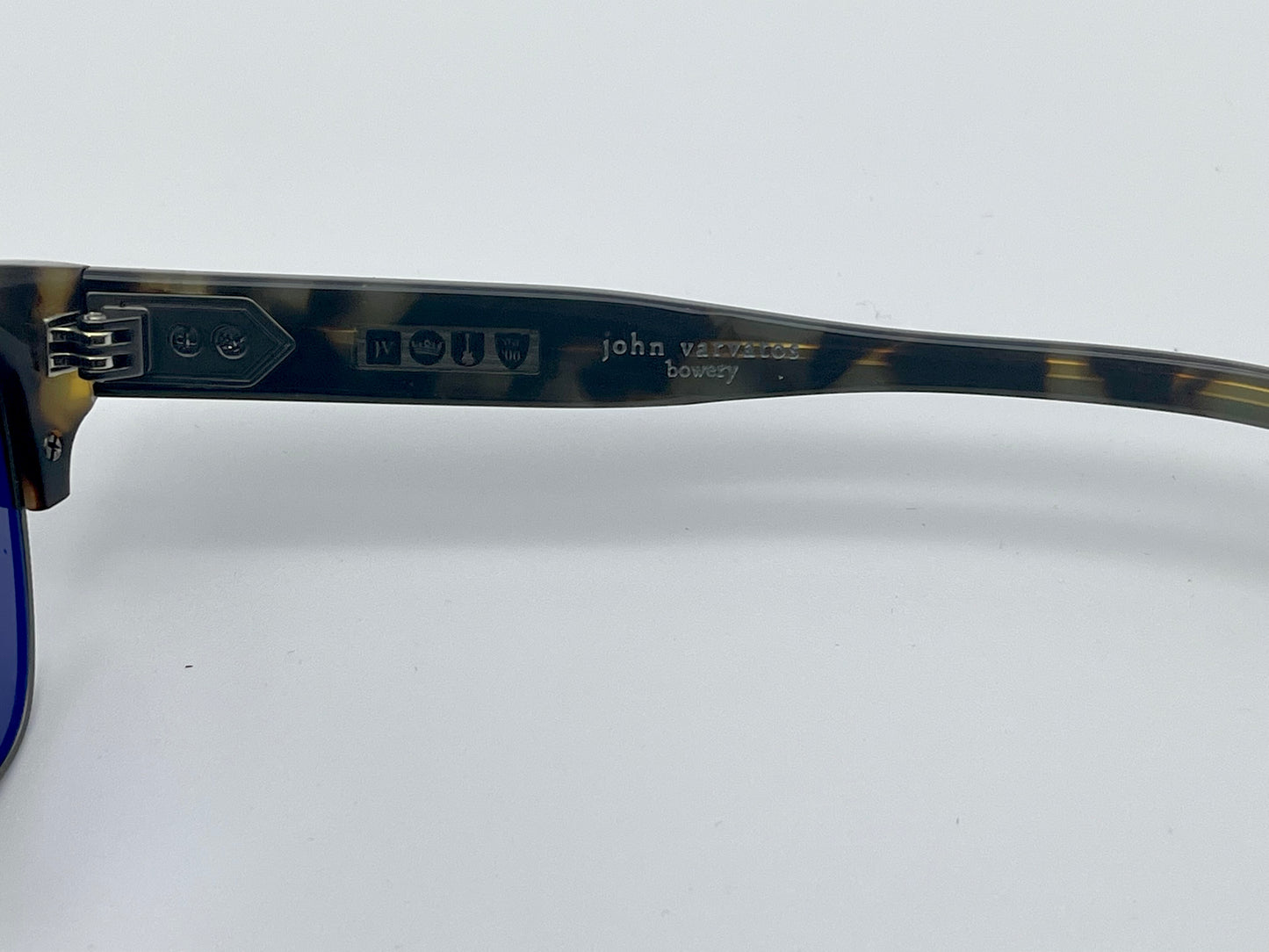 John Varvatos Bowery Sunglasses Black Tortoise made in Japan