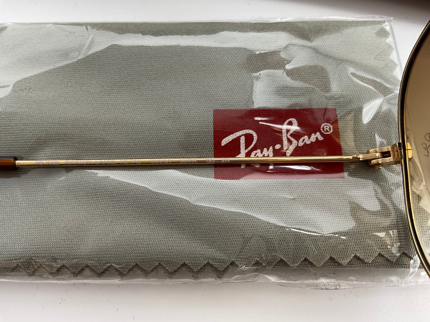 Sunglasses Ray-Ban AVIATOR 58mm RB3025 001/51 Gold Gradient Brown Clear Glass Lenses NEW