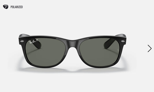 Ray Ban New Wayfarer 58mm Classic Polarized Green Sunglasses