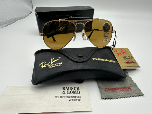 RAY-BAN Chromax USA Bausch Lomb Outdoorsman Arista Black BB 58mm W1663