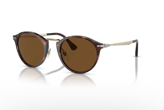 Persol PO 3166 49mm Calligrapher Edition Gold Havana Brown Polarized Lenses