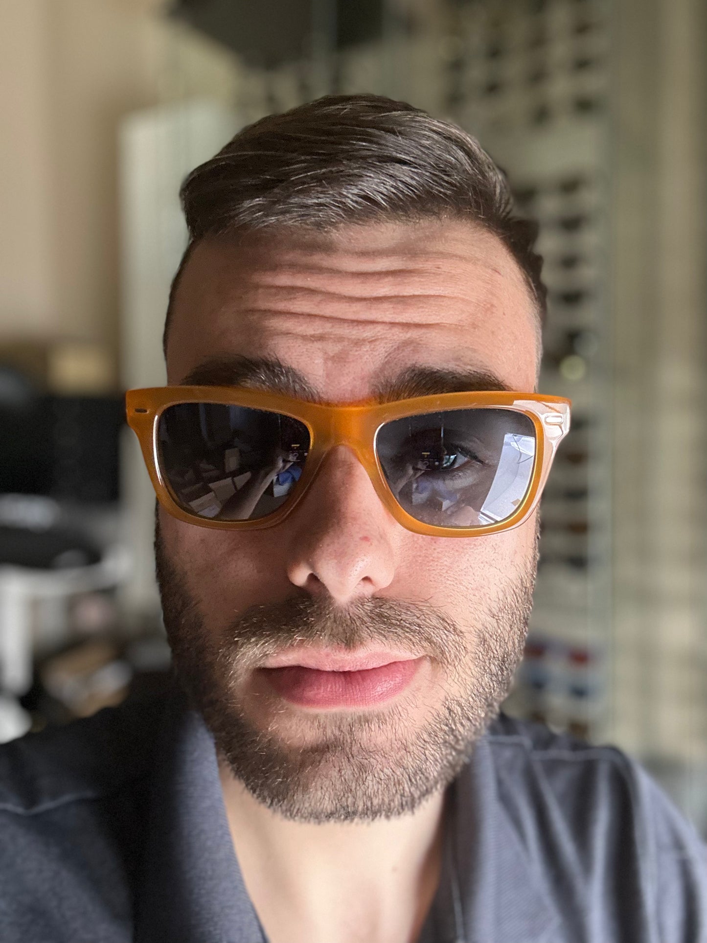 Oliver Peoples Brunello Cucinelli 51mm Oliver Sun Exclusive Amber Blue Gradient Polarized NEW