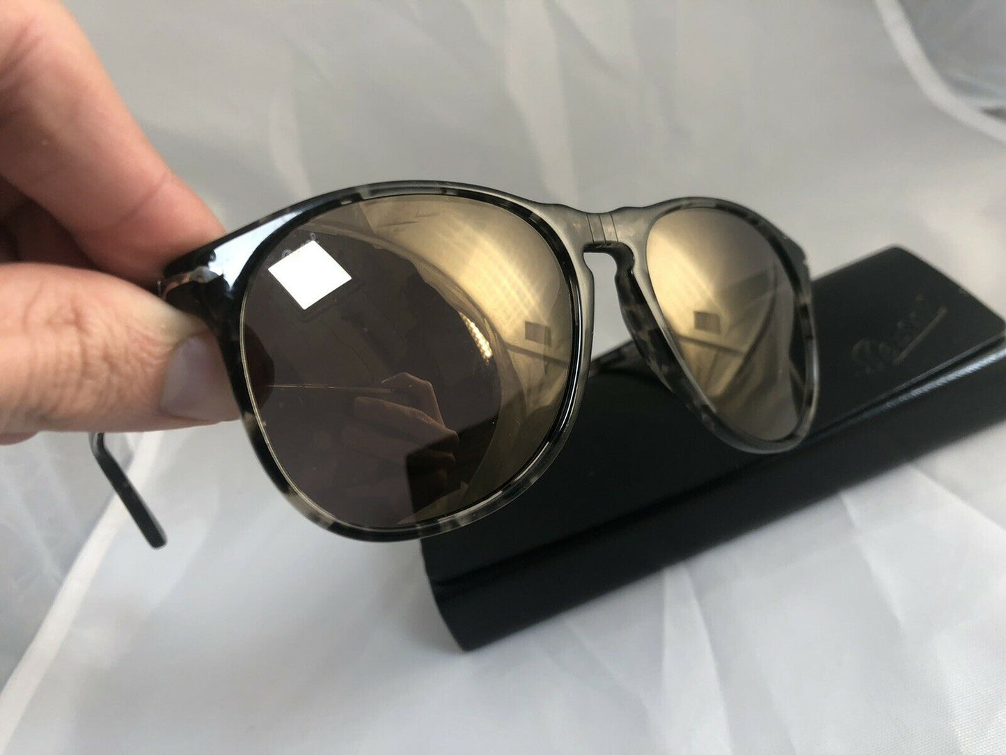 PERSOL PO9649S 1063/03 Gold Men's Sunglasses 55mm