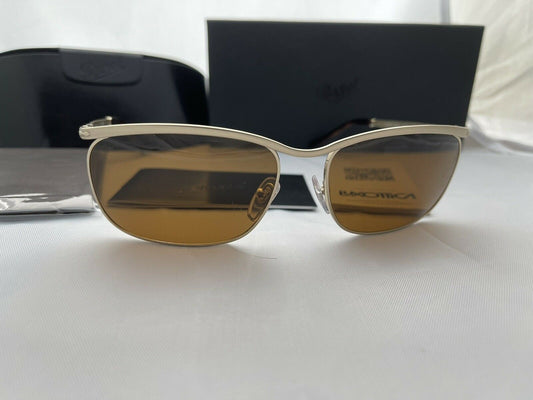 PERSOL Key west PO2458S 107633 Gold Rectangle Men's 62 mm Sunglasses