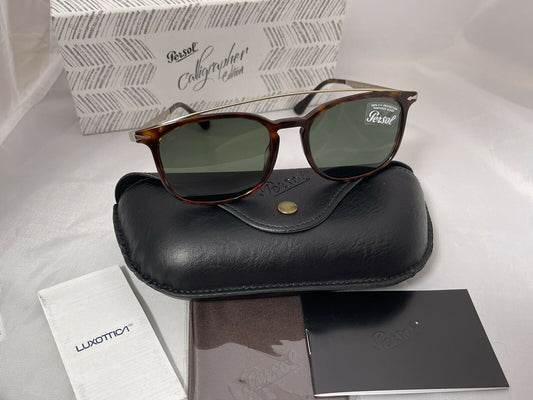PERSOL Double Bridge Sunglasses PO3173-S 24/31 54mm Calligrapher Edition