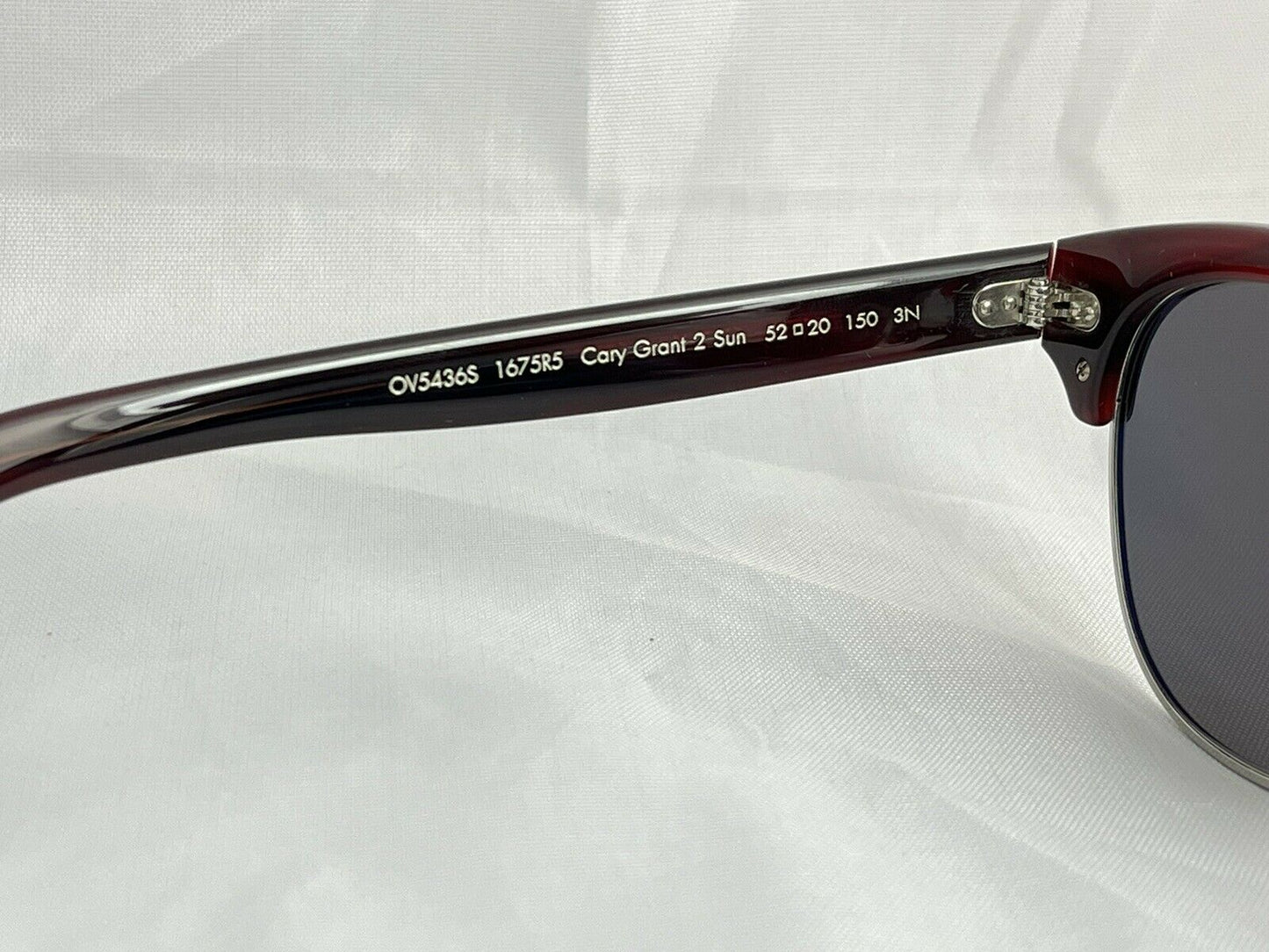 Oliver Peoples Cary Grant 2 OV5436s Sunglasses Bordeaux Bark/Carbon Grey 52mm