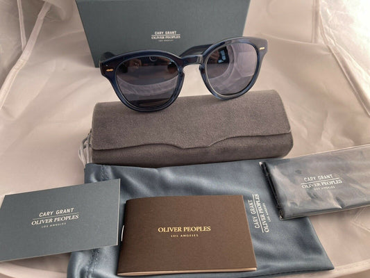 Oliver Peoples Cary Grant OV5413SU Sunglasses Blue / Carbon Gray size 50mm New