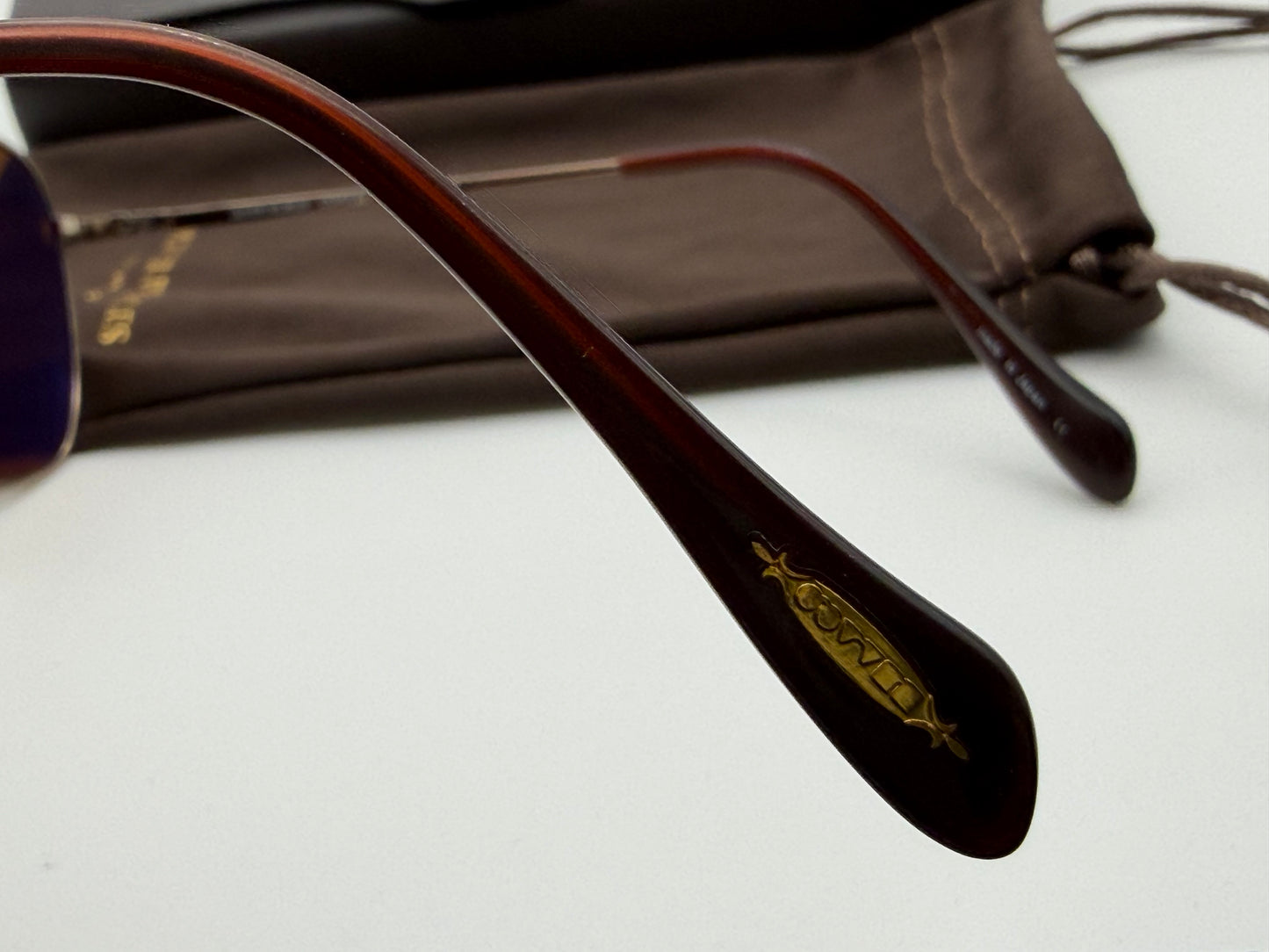 Oliver Peoples Patten 57mm OV 1060 5037 / N9 Rose Gold / JAVA Polarized VFX Preowned