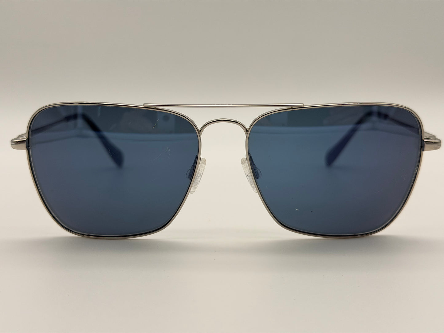 Oliver Peoples Patten 57mm OV 1060 5036 56 Silver / Blue Japan Preowned
