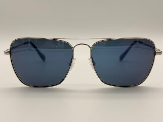 Oliver Peoples Patten 57mm OV 1060 5036 56 Silver / Blue Japan Preowned
