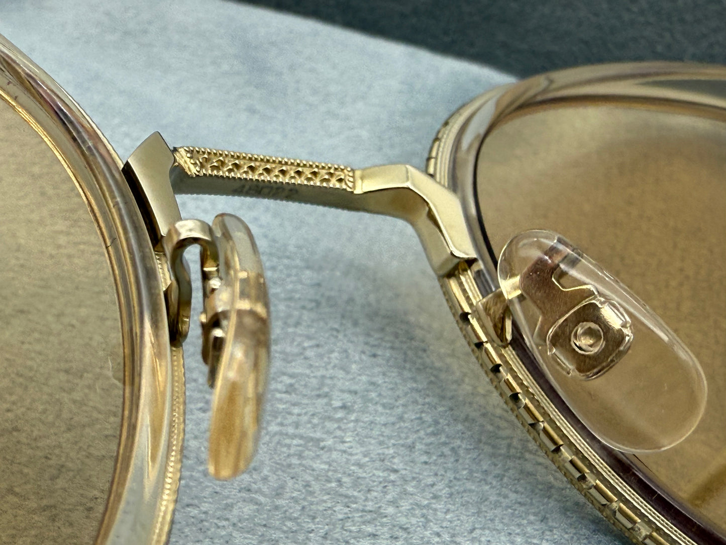 Oliver Peoples TK-8 48mm Titanium Gold / Buff - Demo Lens OV 1318 T 5327 Japan NEW