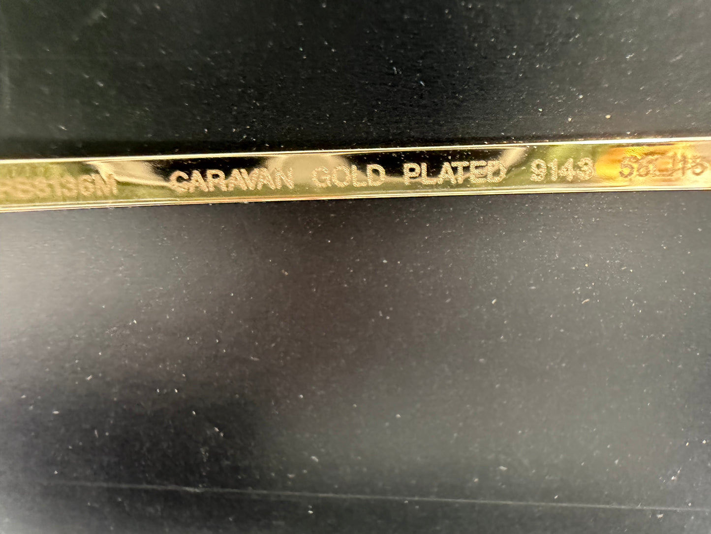 Ray-Ban Caravan Titanium 58mm 23K Gold Plated Frames / Polarized Glass Lens RB 8136 9143 Made in Japan NEW