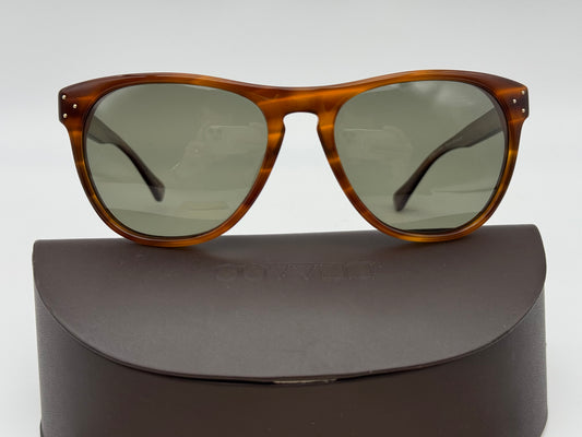 Oliver Peoples Daddy B 58mm OV 5091 4616 Stripped Amber Polarized Japan Preowned