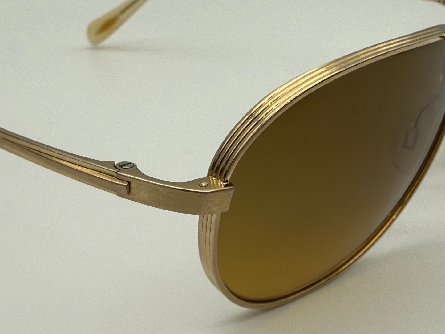 Oliver Peoples Copter 62mm OV 1120 ST 510394 Brushed Gold / Goldtone Gradient Titanium Japan Preowned