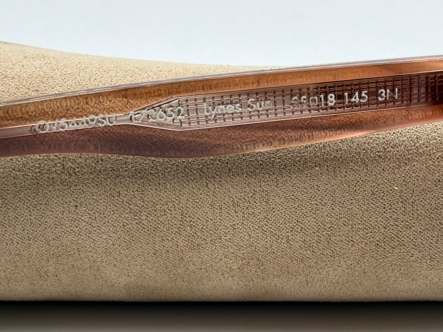 Oliver Peoples Lynes Sun 55mm Washed Sunstone / True Brown OV 5449 172652 Italy Preowned