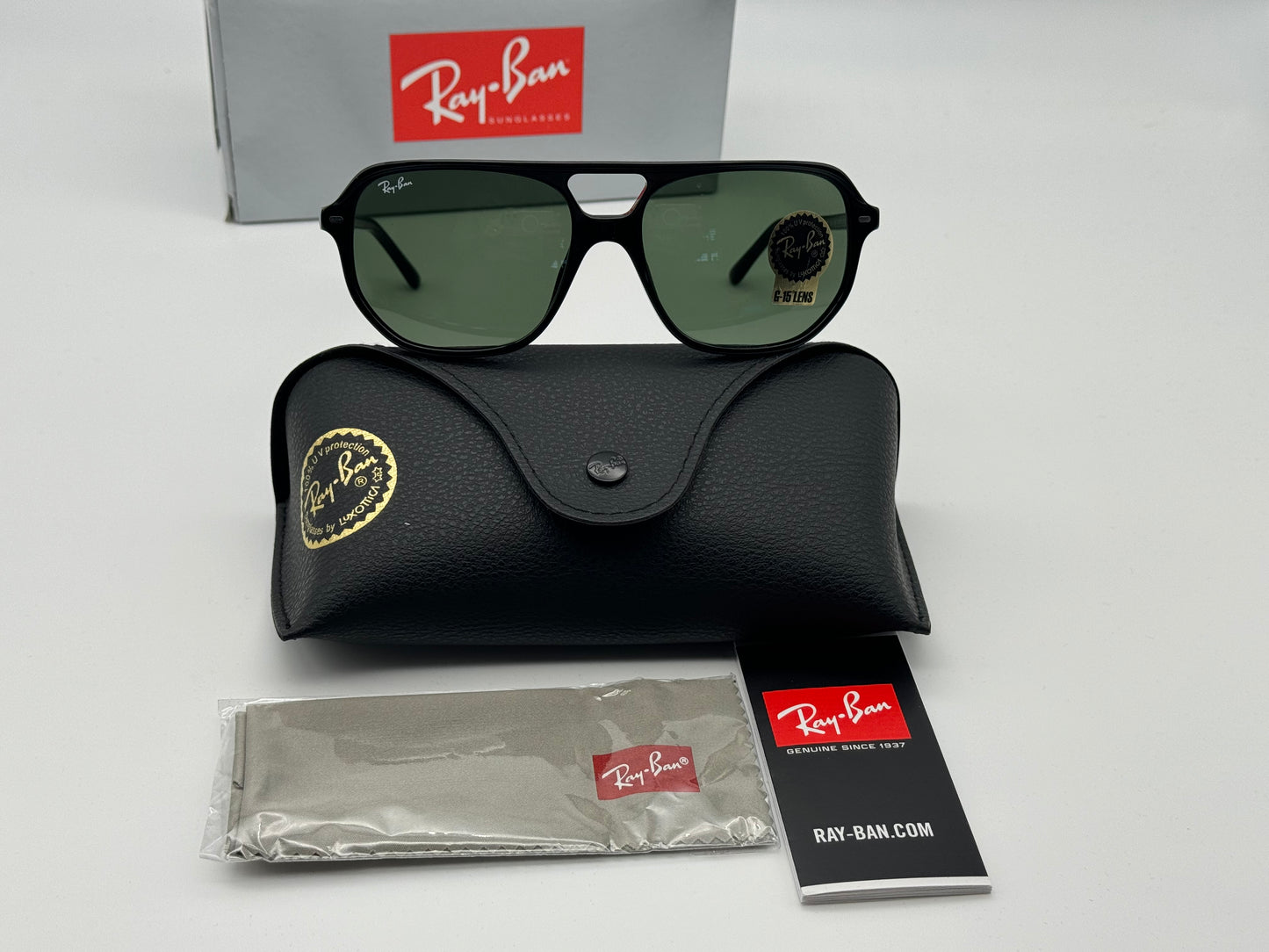 Ray-Ban Bill One RB 2205 Black G-15 57mm 901/31 NEW