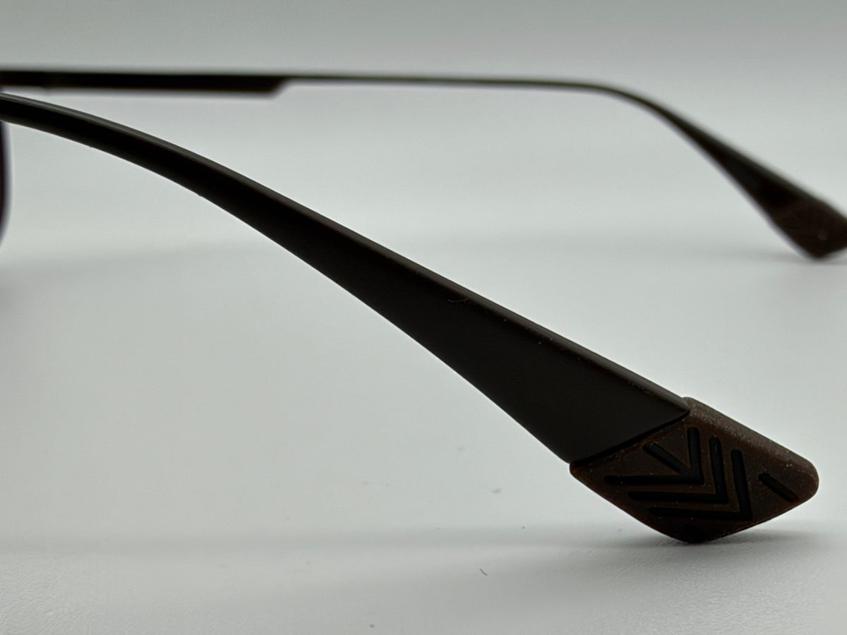 Maui Jim KAHANA 53mm Double Bridge Maui Rose Polarized / Shiny Brown Titanium MJ640 01 Japan NEW