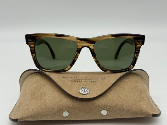 Oliver Peoples Oliver Sun Exclusive Brunello Cucinelli 54mm Olive Smoke G15 OV5393su 171952 Preowned