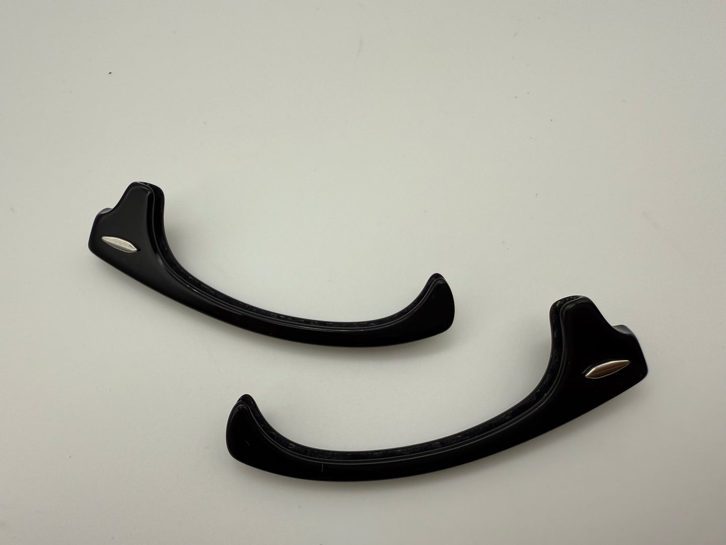 Genuine Ray Ban RB3016 Clubmaster Replacement Black / Silver Front Browbars 49mm Authentic NEW