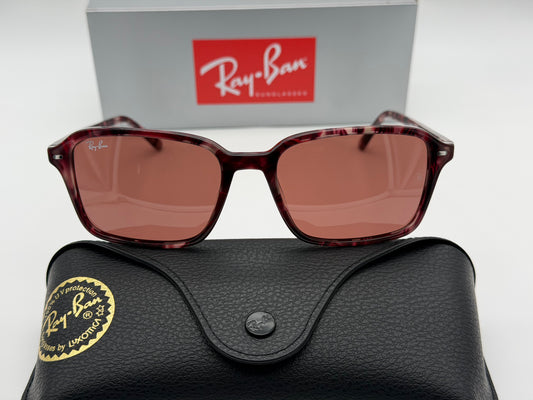 Ray-Ban Raimond 56mm RB 2231 Transparent Fantasy Violet Red / Red Crystal NEW