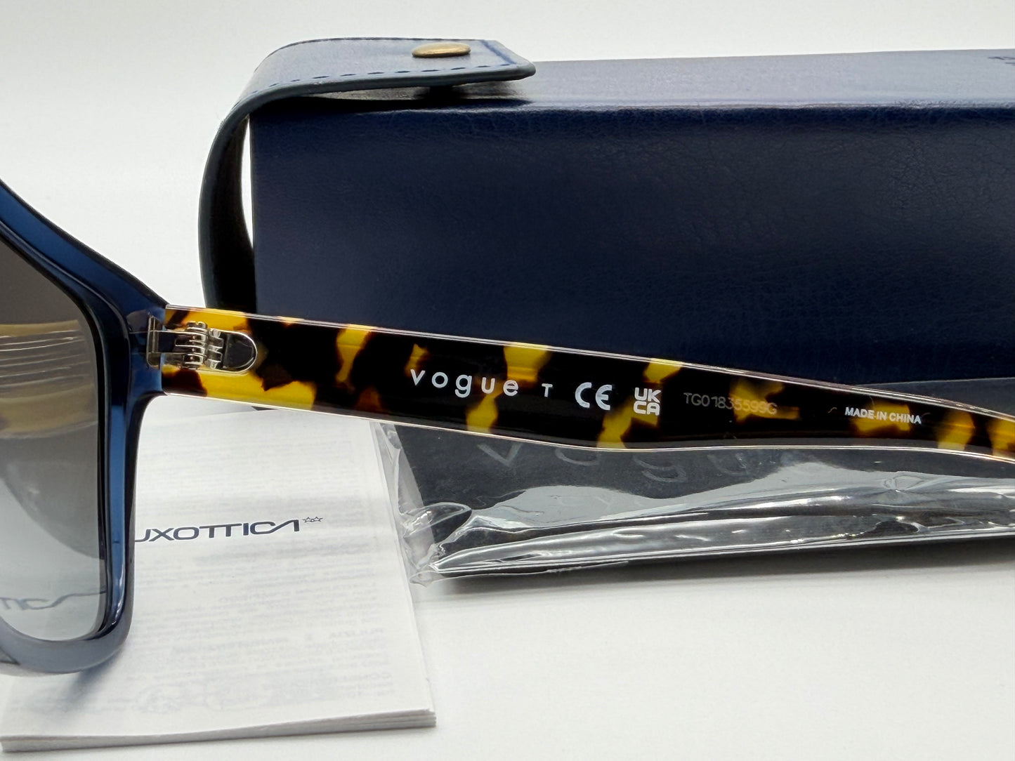 Vogue VO 5573 55mm Transparent Blue / Gray Gradient 31438G NEW