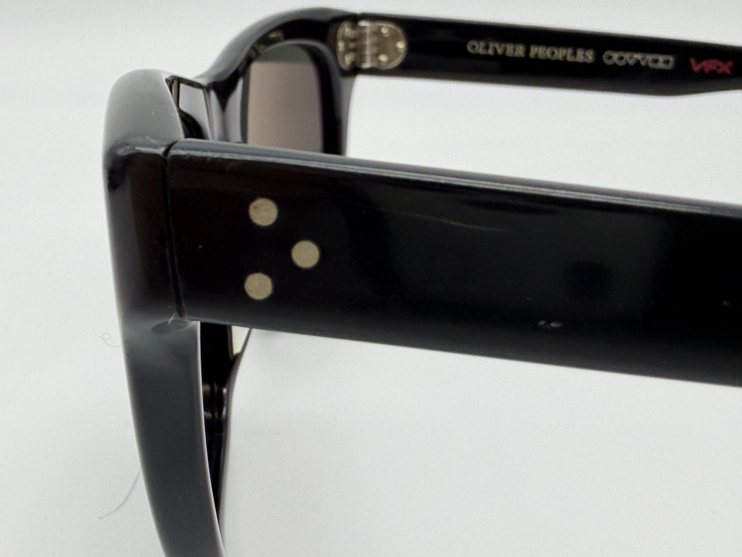 Oliver Peoples Jack Huston 52mm Black / Midnight Express Polarized VFX Glass Lenses OV 5302 1005P1 Italy Preowned