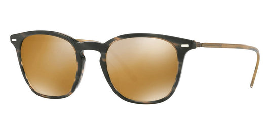 Oliver Peoples Heaton 51mm Blue Cocobolo / Amber Goldtone OV 5364 1611W4 Italy missing box