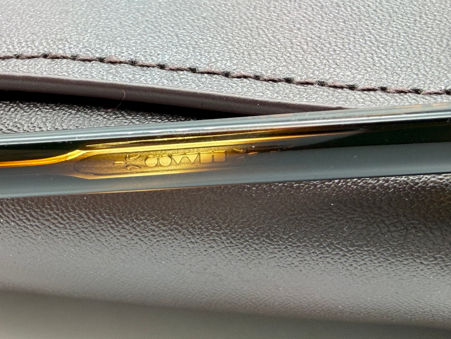 Oliver Peoples 53mm Finley Esq. Sun 100353 Cocobolo / Brown Glass Lens Italy Preowned